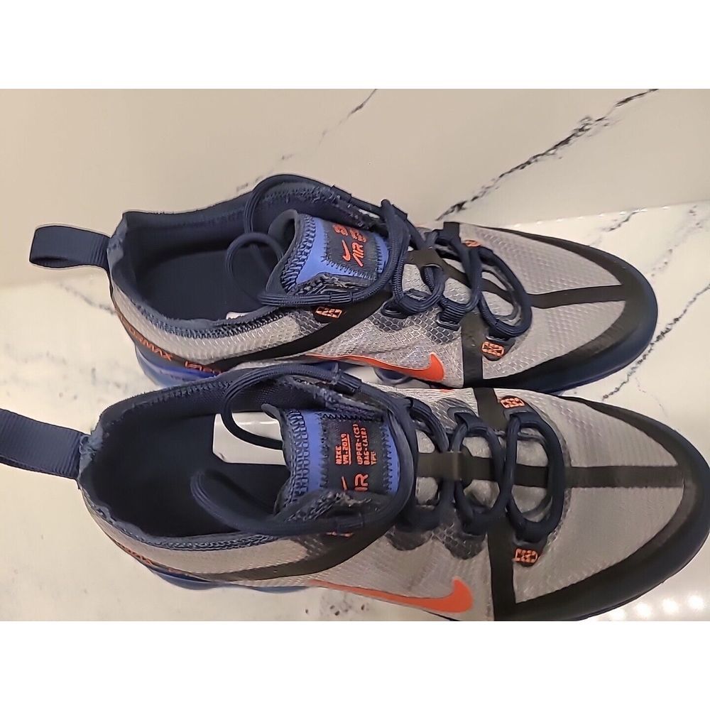 NIKE AIR VAPORMAX 2019‎ (GS) DARK GREY/BLUE ORANGE US SZ 5Y - Picture 6 of 11